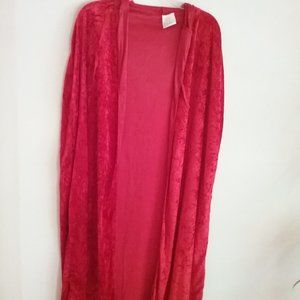 Country Silk Inc Cosplay Red Crushed Velvet Hooded Adult Cloak Cape Neck